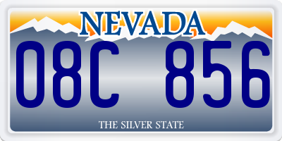 NV license plate 08C856