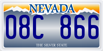 NV license plate 08C866