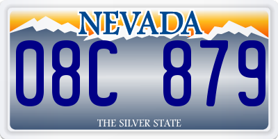 NV license plate 08C879