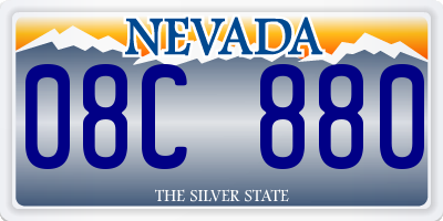NV license plate 08C880