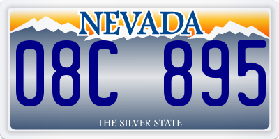 NV license plate 08C895