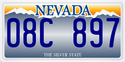 NV license plate 08C897