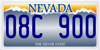 NV license plate 08C900
