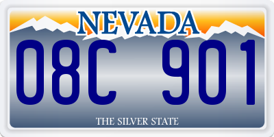 NV license plate 08C901