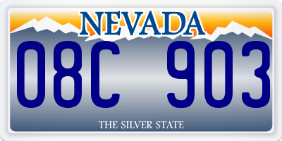 NV license plate 08C903