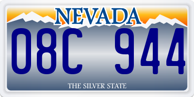 NV license plate 08C944