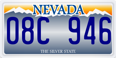 NV license plate 08C946