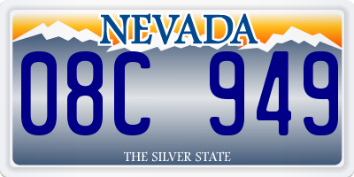 NV license plate 08C949