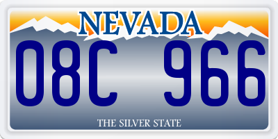 NV license plate 08C966