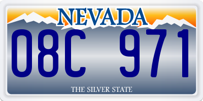 NV license plate 08C971