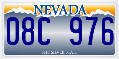 NV license plate 08C976