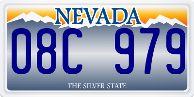 NV license plate 08C979