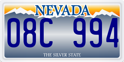 NV license plate 08C994