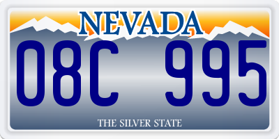 NV license plate 08C995
