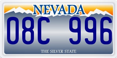 NV license plate 08C996