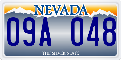 NV license plate 09A048