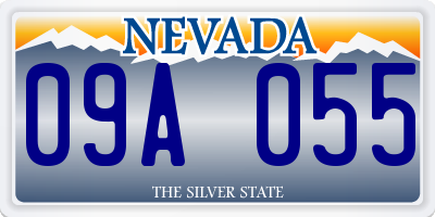 NV license plate 09A055