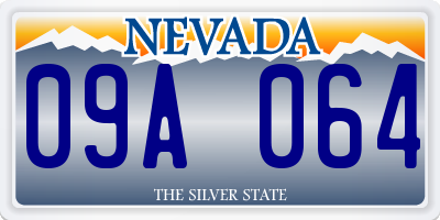 NV license plate 09A064