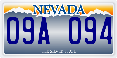 NV license plate 09A094