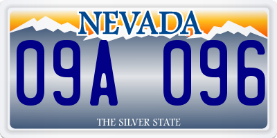 NV license plate 09A096