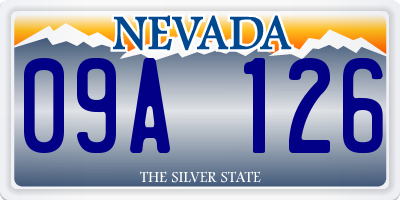 NV license plate 09A126