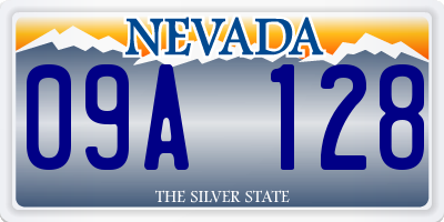 NV license plate 09A128