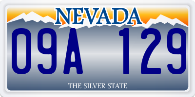 NV license plate 09A129