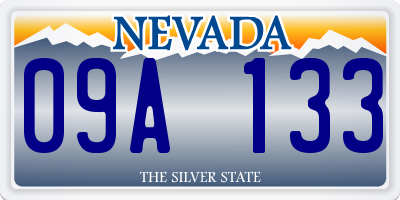 NV license plate 09A133