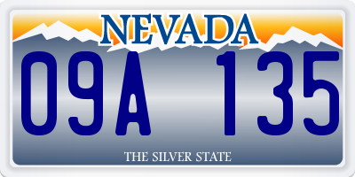 NV license plate 09A135