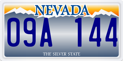 NV license plate 09A144