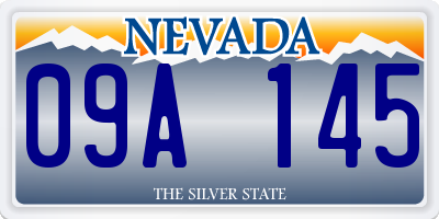 NV license plate 09A145