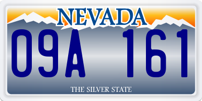 NV license plate 09A161