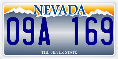 NV license plate 09A169