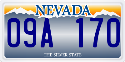 NV license plate 09A170