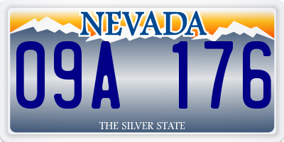 NV license plate 09A176