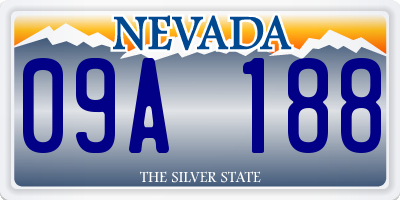NV license plate 09A188