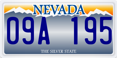 NV license plate 09A195