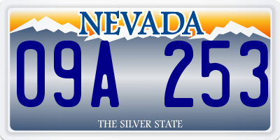 NV license plate 09A253