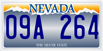 NV license plate 09A264