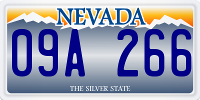 NV license plate 09A266