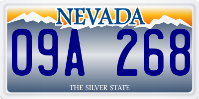 NV license plate 09A268