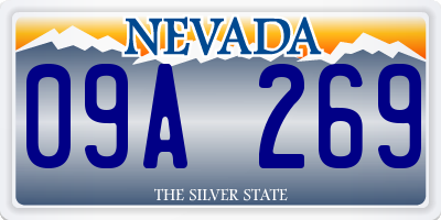 NV license plate 09A269