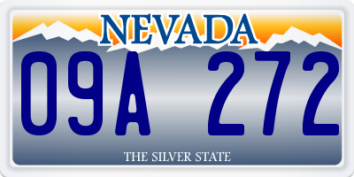 NV license plate 09A272