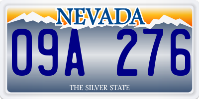 NV license plate 09A276