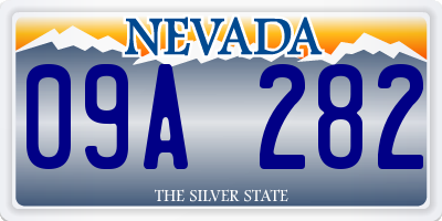 NV license plate 09A282