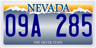 NV license plate 09A285