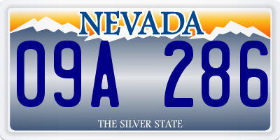 NV license plate 09A286