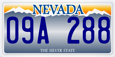 NV license plate 09A288