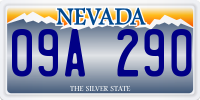 NV license plate 09A290