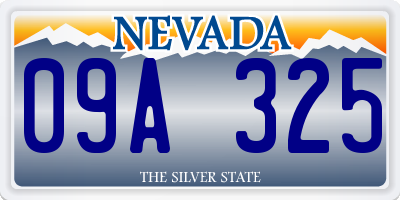 NV license plate 09A325